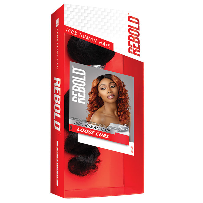 Sensationnel Rebold 100% Human Hair Weaves - LOOSE CURL (10/12/14/16/18)