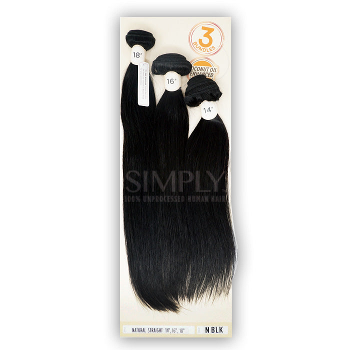 Outre Simply 100% Non-Processed Human Hair Weave Bundle - NATURAL STRAIGHT