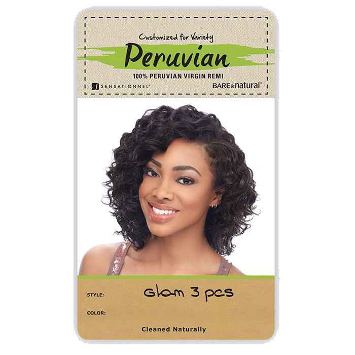 Sensationnel Bare & Natural Peruvian 100% Virgin Remi Weave - GLAM 10S 3PCS