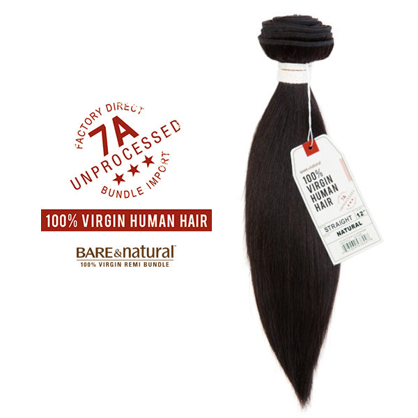 Sensationnel Bare & Natural Unprocessed 100% Virgin Human Hair 7A Weave - YAKI STRAIGHT 10-28"