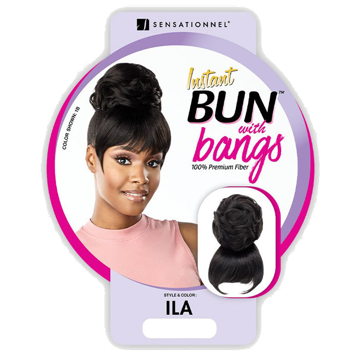 Sensationnel Instant 100% Premium Fiber Bun with Bangs - ILA
