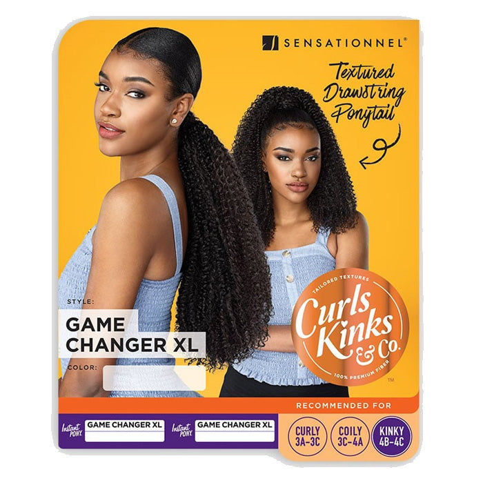 Sensationnel Curls Kinks & Co Textured Drawstring Ponytail - GAME CHANGER XL