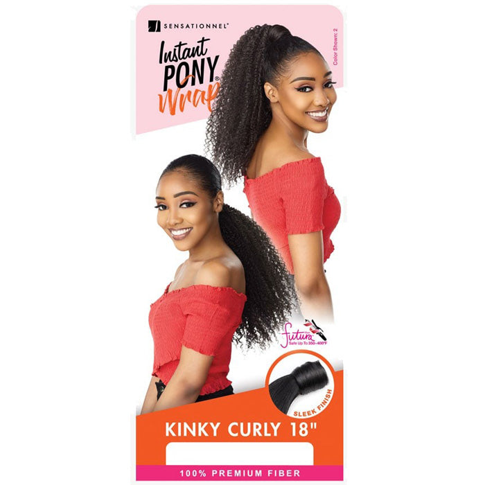Sensationnel Instant Pony Wrap - KINKY CURLY 18"