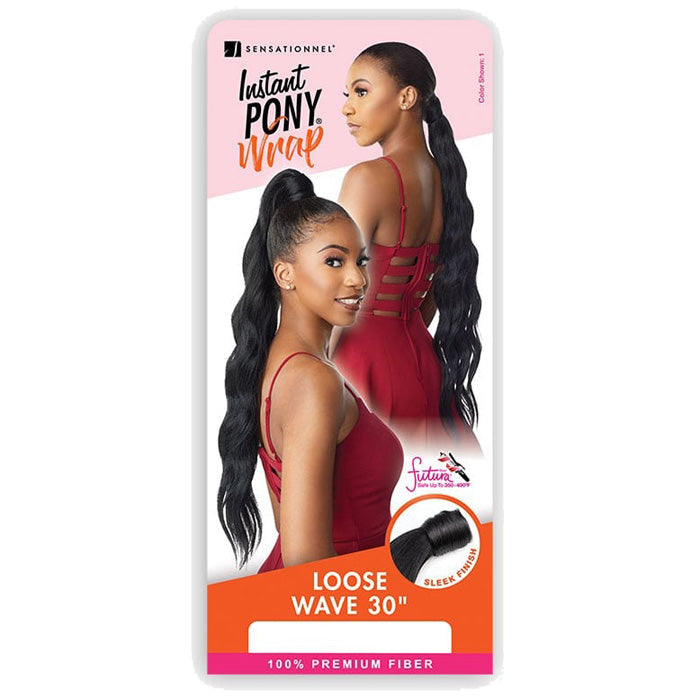 Sensationnel Instant Pony Wrap - LOOSE WAVE 30"