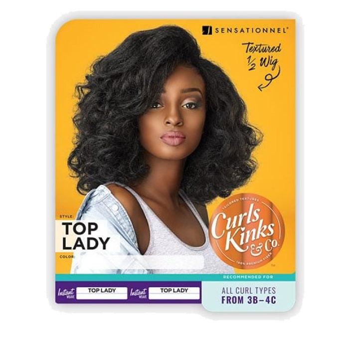 Sensationnel Instant Weave Curls Kinks & CO Half Wig - TOP LADY