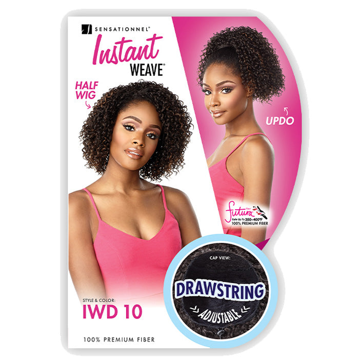 Sensationnel Instant Weave Drawstring Cap Up-Do Half Wig - IWD 10