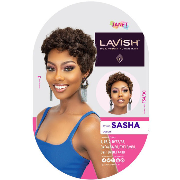 Janet Collection Lavish 100% Virgin Human Hair Full Wig - SASHA