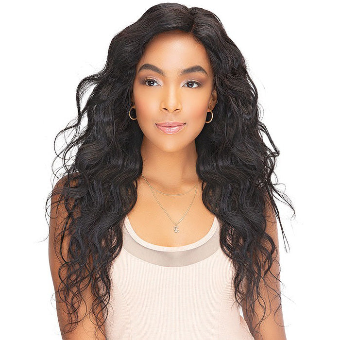 Janet Collection Melt 100% Virgin Remy Human Hair Weave 3 Pcs 13X5 HD Lace Closure - BRAZILIAN BODY 14/16/18"