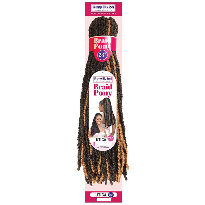 Janet Collection Remy Illusion Braid Ponytail - UTICA 24"