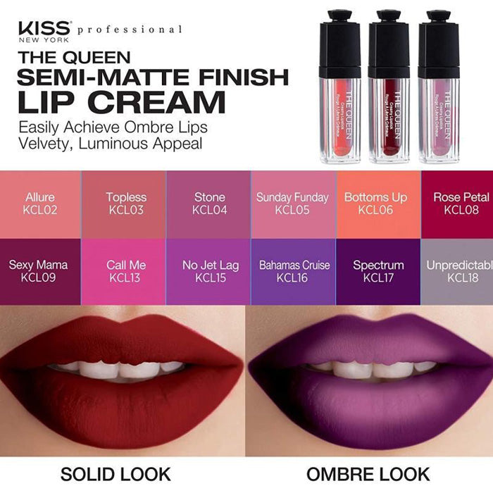 Kiss New York Professional THE QUEEN CREAMY LIPSTICK
