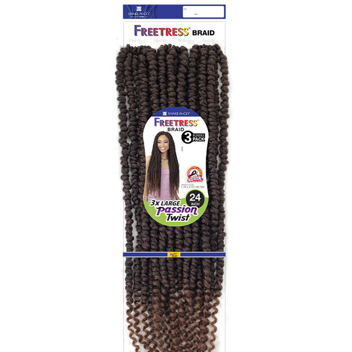 Freetress Pre-Looped Crochet Braids - 3X LARGE PASSION TWIST 24"