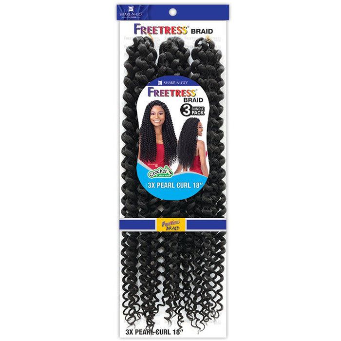 Freetress Braid Crochet Braid - 3X PEARL CURL 18"