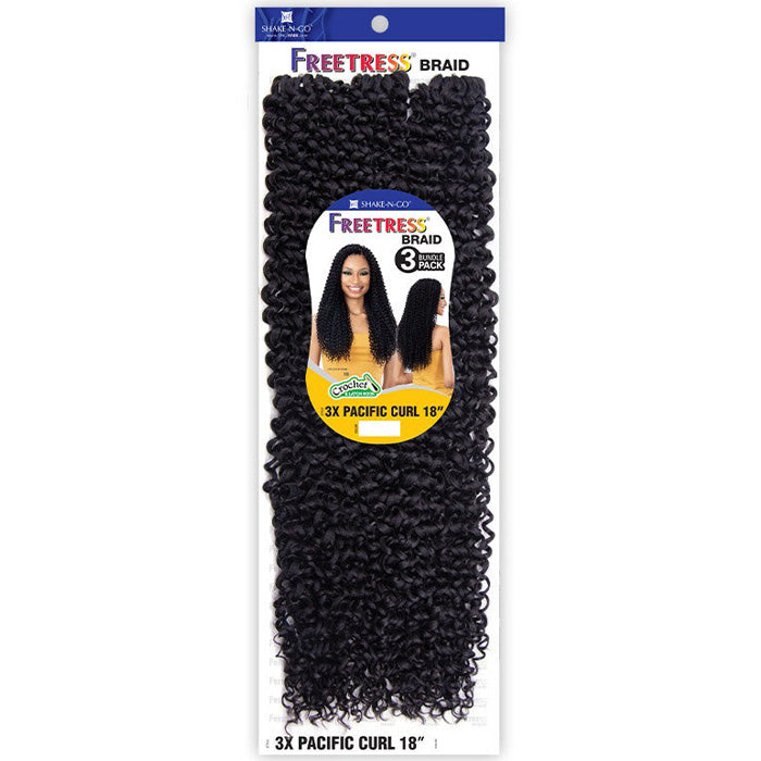 Freetress Braid Crochet & Latch Hook 3X PACIFIC CURL 18"