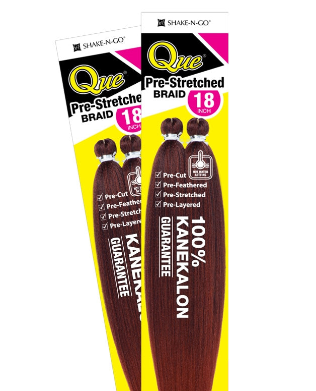 Shake-N-Go Que PRE-STRETCHED BRAID 18 Inch