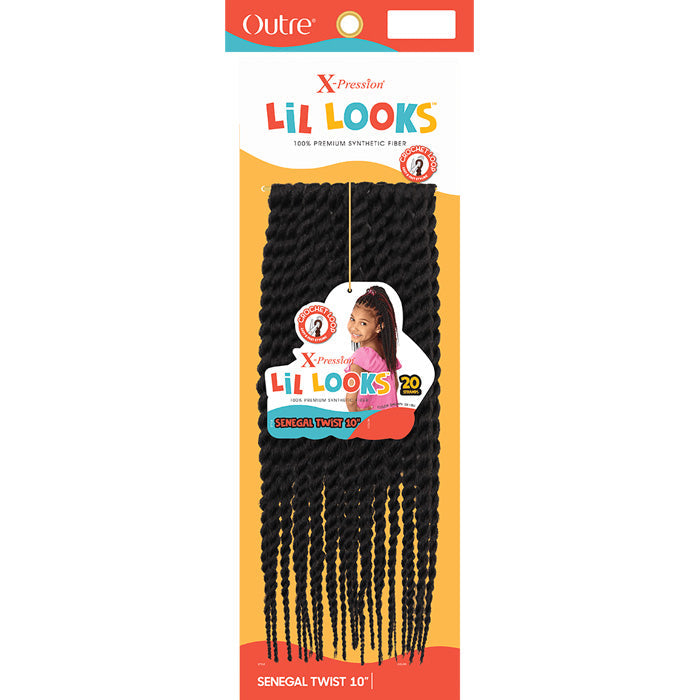 Outre X-Pression LiL Looks Crochet Loop Braid - SENEGAL TWIST 10"