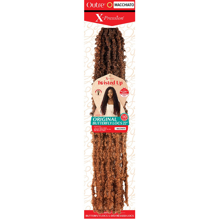 Outre X-Pression Twisted Up Crochet Loop Braid - ORIGINAL BUTTERFLY LOCS 22"