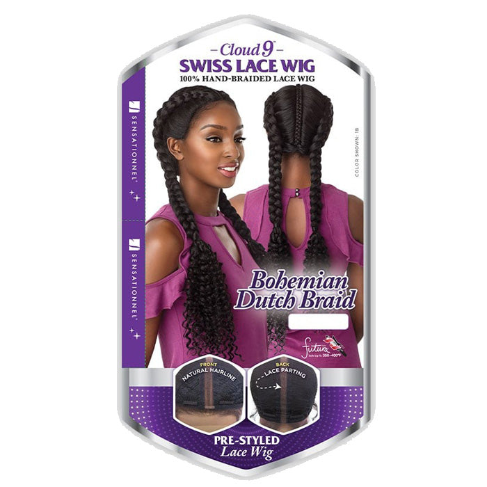 Sensationnel Synthetic Cloud 9 Vixen Swiss Lace Wig - BOHEMIAN DUTCH BRAID
