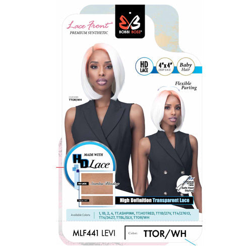 Bobbi Boss Synthetic 4x4 HD Lace Front Wig - MLF441 LEVI