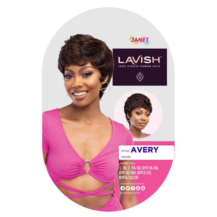 Janet Collection 100% Virgin Human Hair Full Wig - AVERY