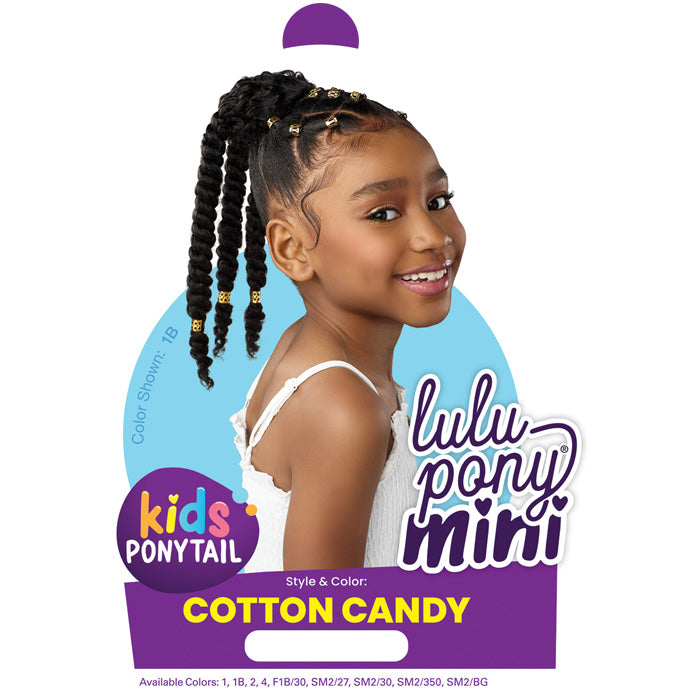 Sensationnel Lulu Pony Mini Kids Drawstring Ponytail - COTTON CANDY