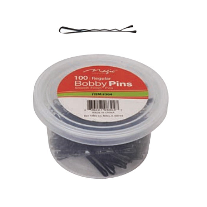 Magic Collection Bob Pins 1 3/4 inch 100PCS Black (jar)