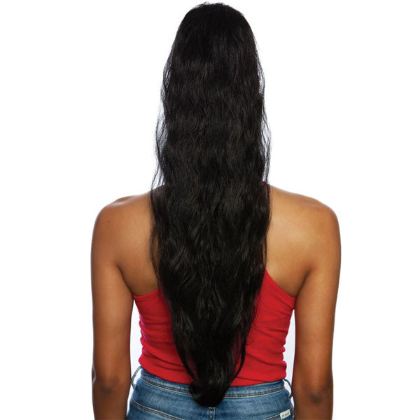 Mane Concept Human Hair StyleMix Brazilian Mega Wrap & Tie Ponytail - MBWNT01 BODY WAVE 32 INCH