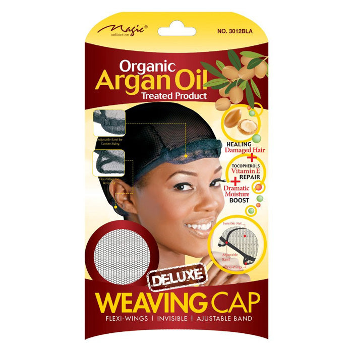 Magic Organic Argan Oil Treated Product - DELUXE WEAVING CAP (3012BLA)