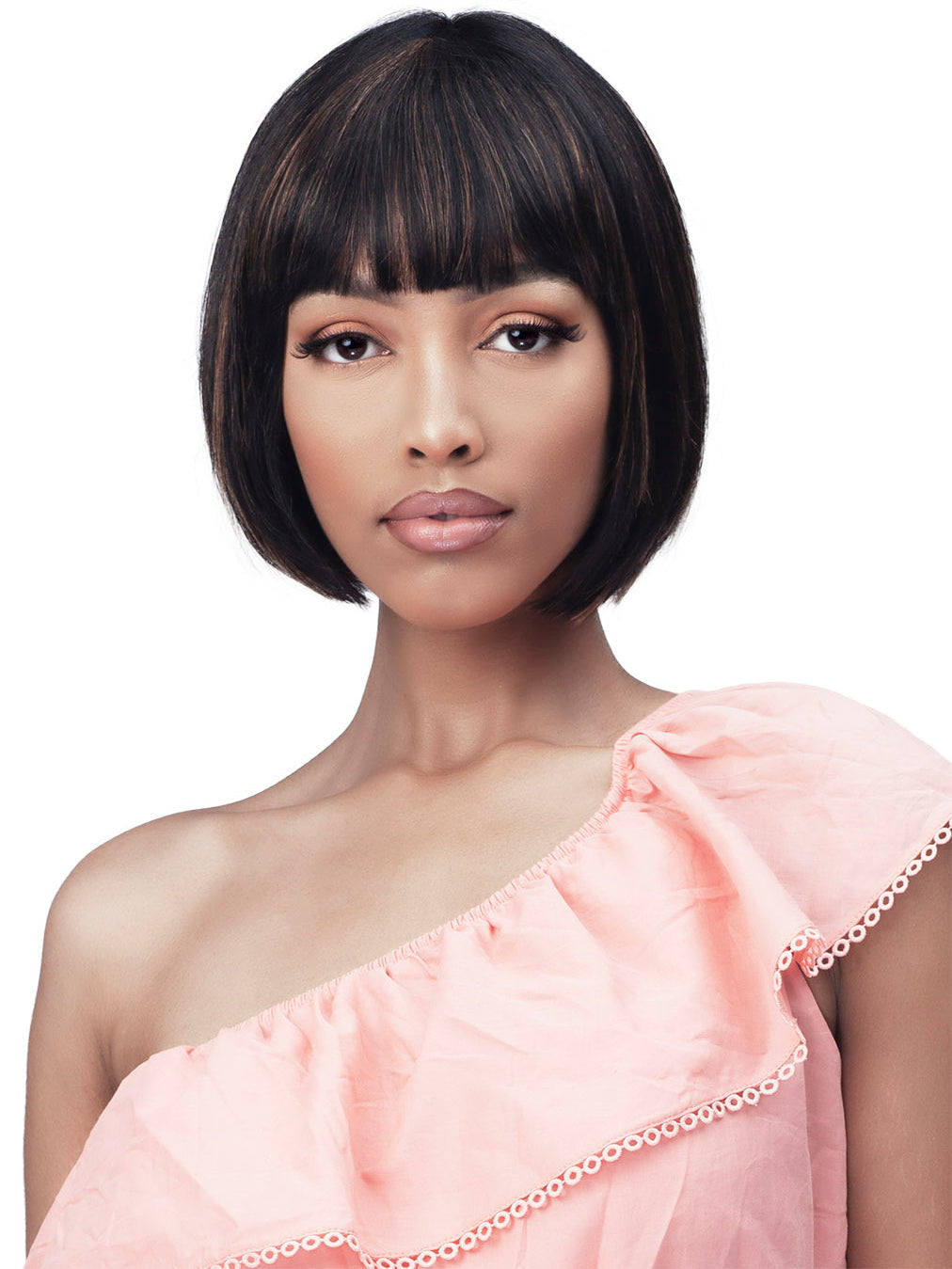 Bobbi Boss Unprocessed Human Hair Sleek & Chic Wig MH1283 ABANA