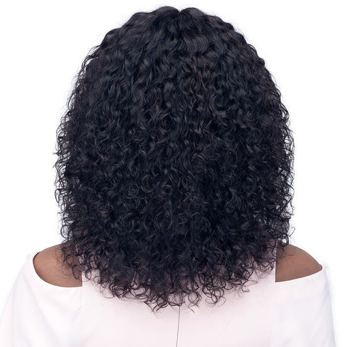 Bobbi Boss 100% Unprocessed Human Hair 5 Deep Part Lace Wig - MHLF503 JHERI CURL 16