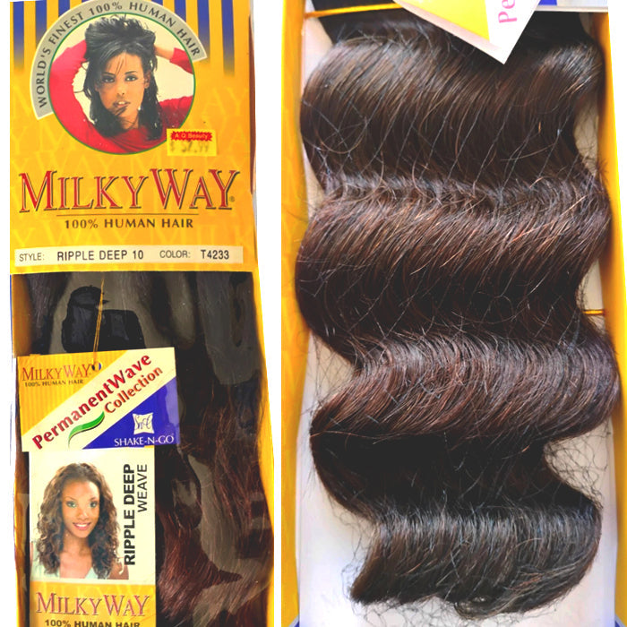 Milky Way 100% Human Hair Weave - RIPPLE DEEP 8/10/12"