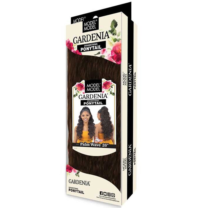 Model Model Gardenia Drawstring Ponytail - PALM WAVE 26"