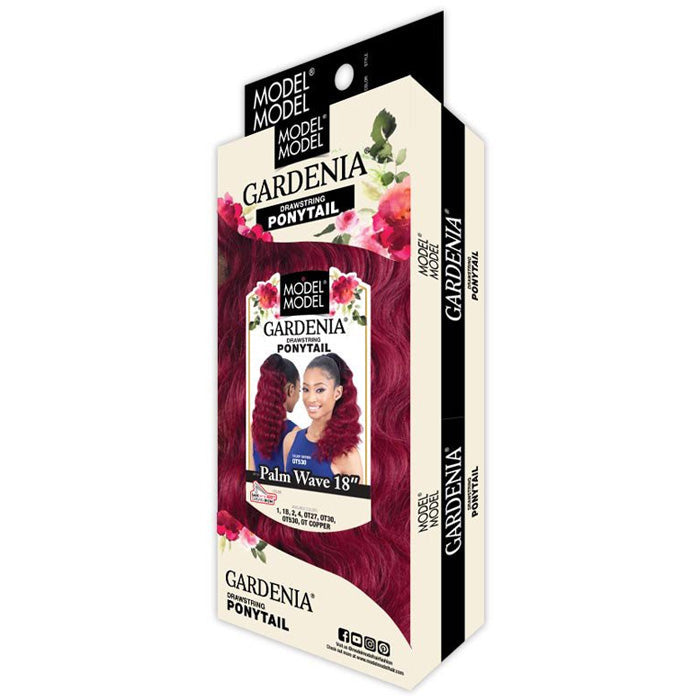 Model Model Gardenia Drawstring Ponytail - PALM WAVE 18"