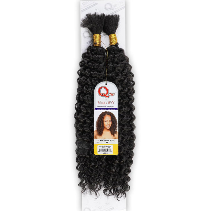 Milky Way QUE Human Hair Blend Bulk - WATER BULK 14"/18"/22"