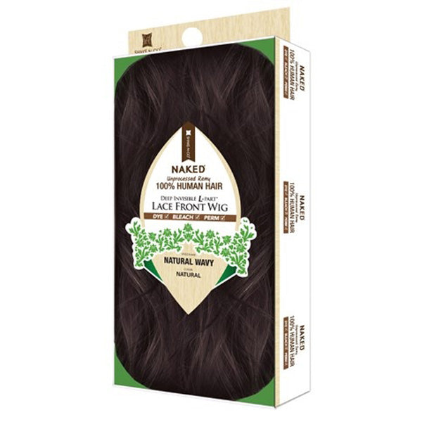 Shake-N-Go Naked 100% Brazilian Natural Human Hair Frontal Lace Wig FRONTAL LACE NATURAL WAVY