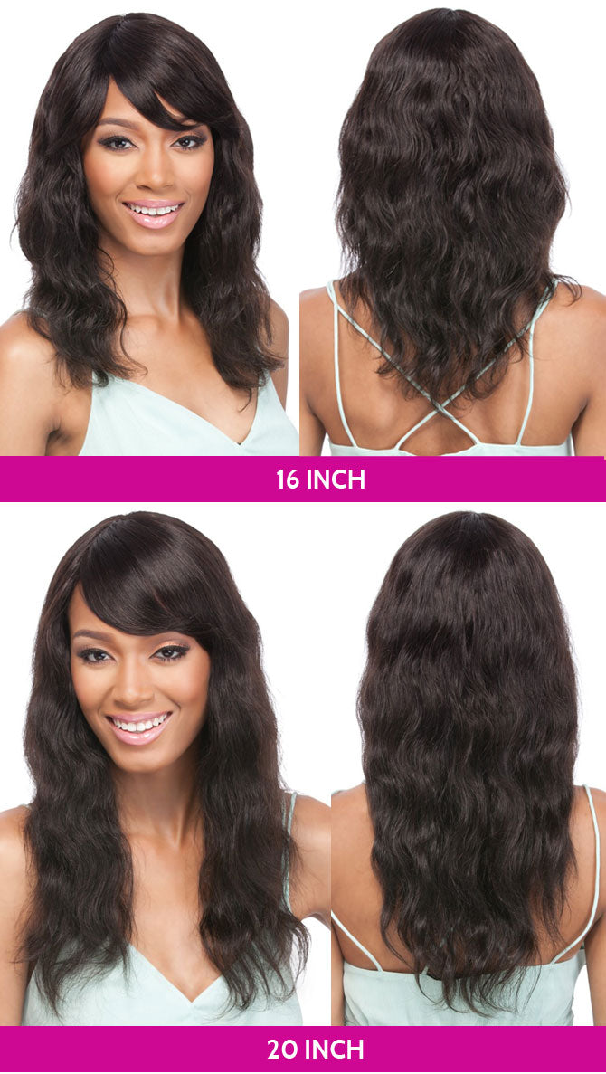 It's a wig Salon Remi 100% Brazilian Human Hair Unprocessed Wig NATURAL WAVE 16"/20"