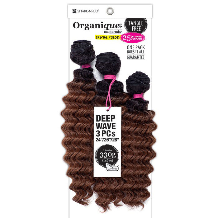 Shake-N-Go Organique Mastermix Weave - DEEP WAVE 3PCS (24/26/28 Inch)