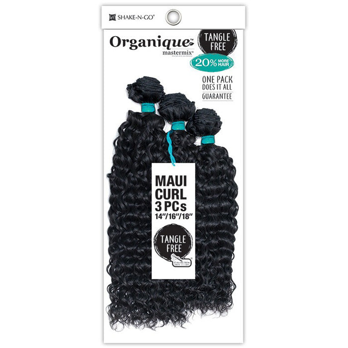 Shake-N-Go Organique Mastermix Weave - MAUI CURL 3PCS 14/16/18 Inch (COMPLETE PACK)