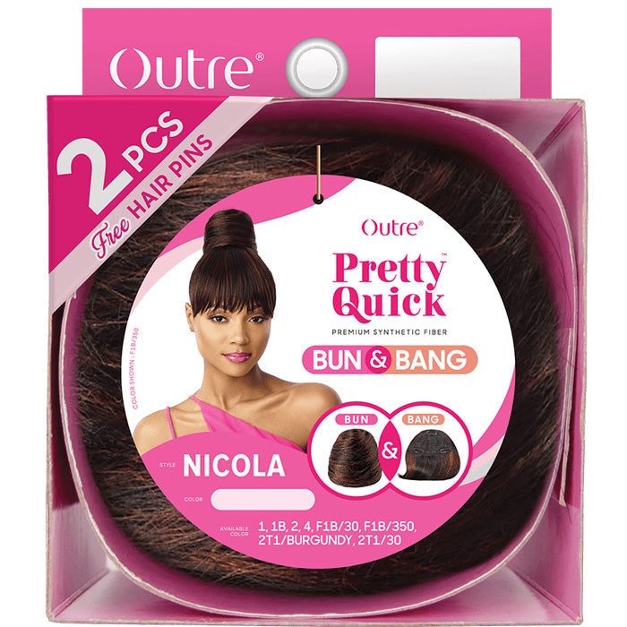 Outre Pretty Quick Bun & Bang 2PCS - NICOLA