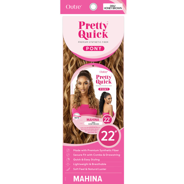 Outre Pretty Quick Drawstring Ponytail - MAHINA 22"
