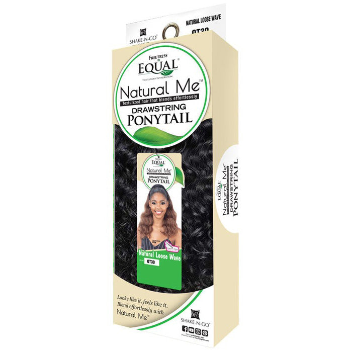 Shake N Go Equal Natural Me Drawstring Ponytail - NATURAL LOOSE WAVE