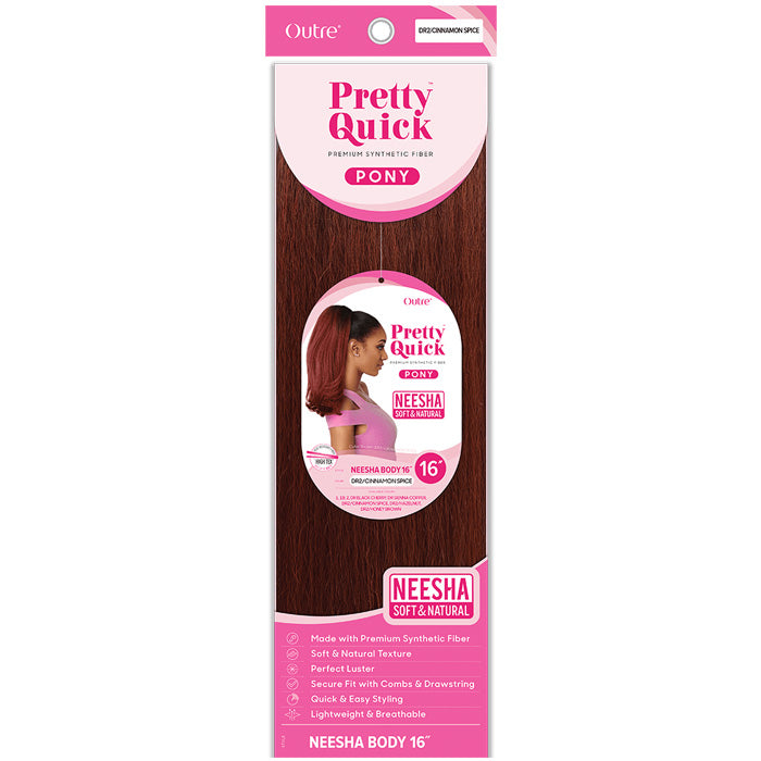Outre Synthetic Pretty Quick Drawstring Ponytail- NEESHA BODY 16"