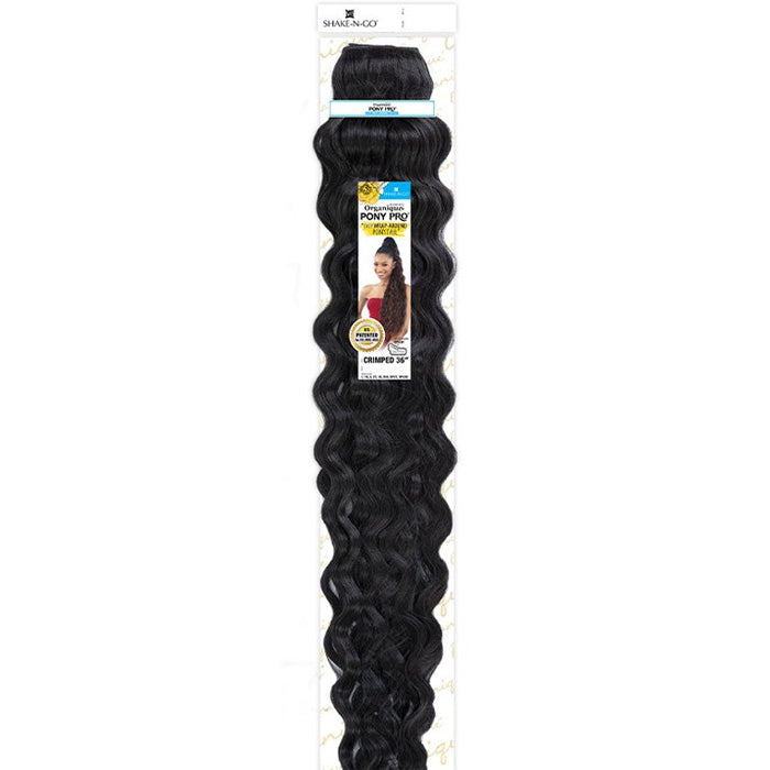 Shake-N-Go Organique Pony Pro Ponytail - CRIMPED 36"