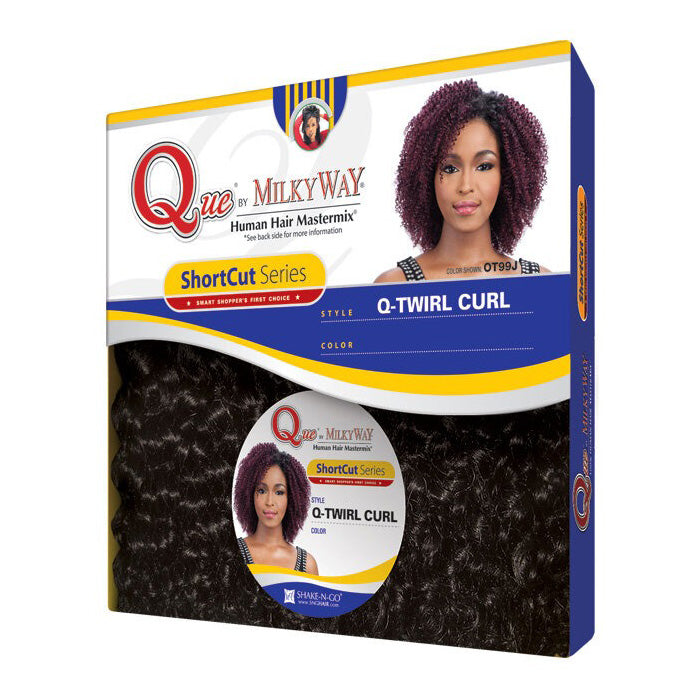 MilkyWay Que Master Mix Human Hair Short Cut Series Weave - NEW DEEP 3PCS