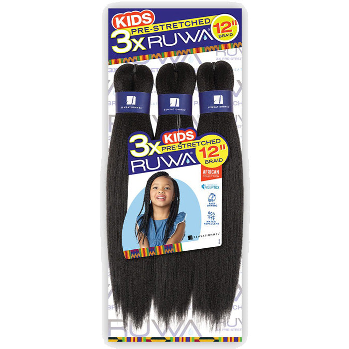 Sensationnel Ruwa 3X Pre-Stretched KIDS BRAID 12"