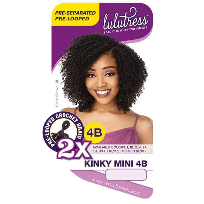 Sensationnel Synthetic Lulutress Crochet Braid - 2X KINKY MINI 4B