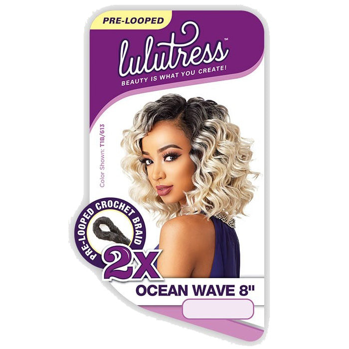 Sensationnel Lulutress Crochet Braid 2X OCEAN WAVE 8 Inch