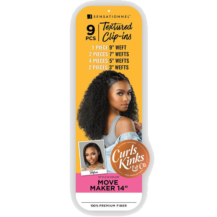 Sensationnel Curls Kinks & Co Textured Clip-In Weave - MOVE MAKER 14"