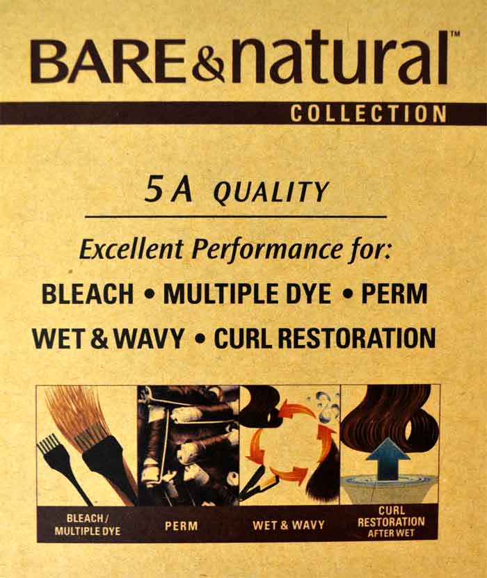 Sensationnel Bare & Natural Brazilian 100% Virgin Remi Weave - NATURAL BODY 6 PCS + FREE CLOSURE