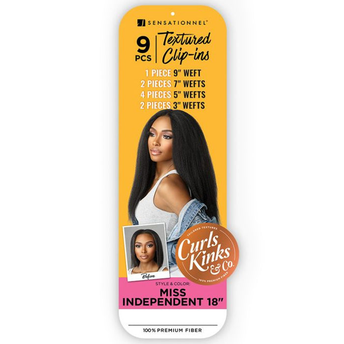Sensationnel Curls Kinks & Co Textured Clip-Ins - MISS INDEPENDENT 18"