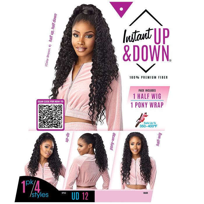 Sensationnel Instant Up and Down Pony Wrap Half Wig - UD 12